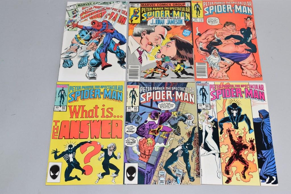 Lot of 6 Vintage Marvel Comic Books SPIDERMAN (1 of 3)