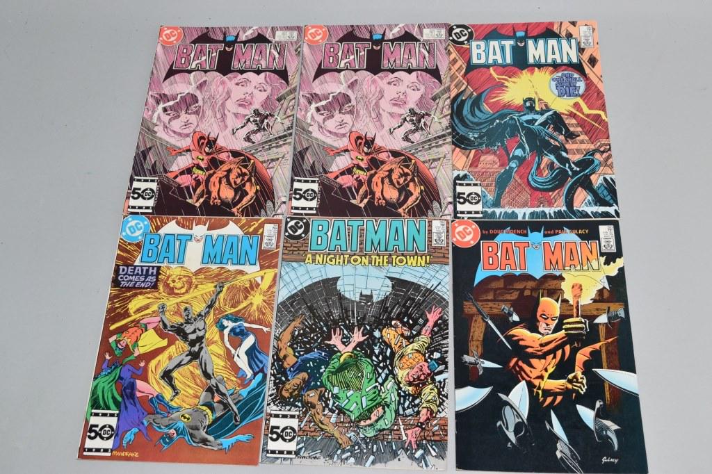 Lot of 6 Vintage DC Comic Books BATMAN (1 of 3)