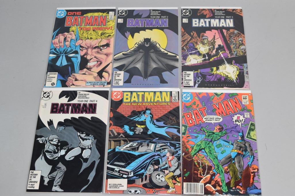 Lot of 6 Vintage DC Comic Books BATMAN (1 of 3)