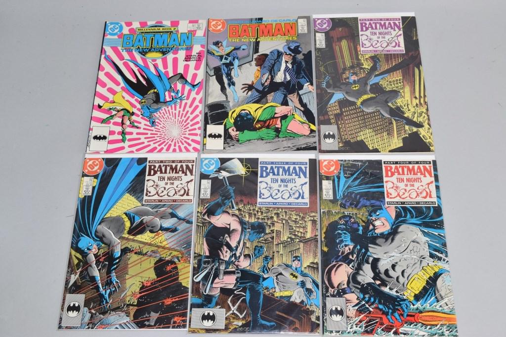 Lot of 6 Vintage DC Comic Books BATMAN (1 of 3)
