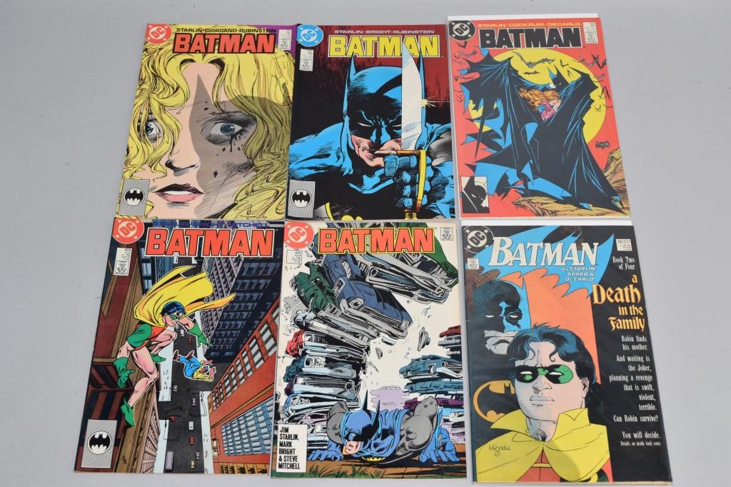 Lot of 6 Vintage DC Comic Books BATMAN (1 of 3)