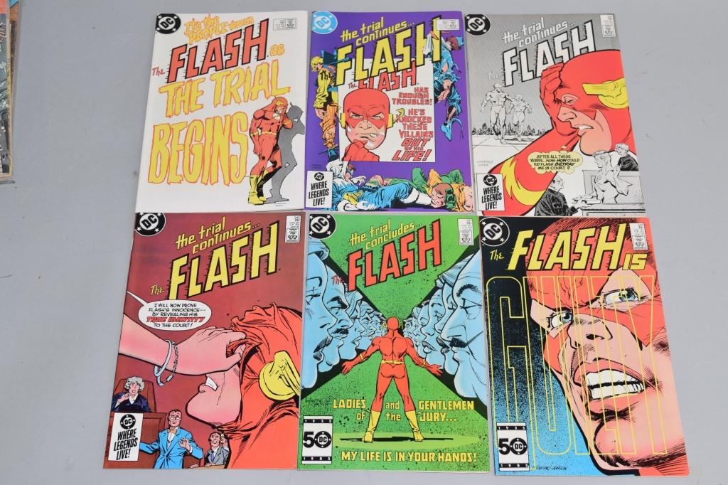 Lot of 6 Vintage DC Comic Books FLASH (1 of 3)