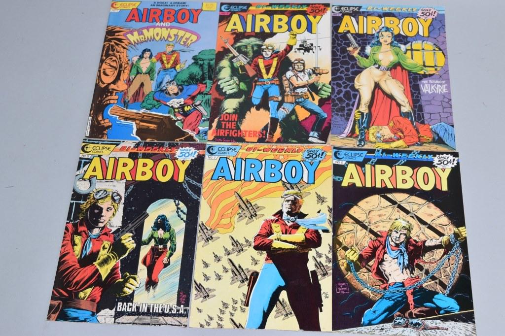Lot of 6 Vintage DC Comic Books AIRBOY (1 of 3)