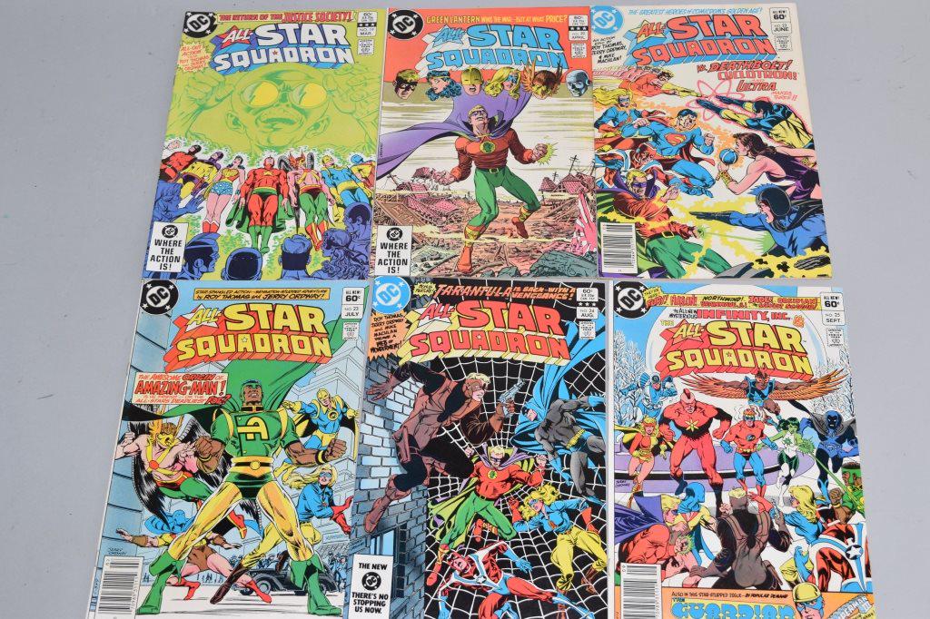 Lot of 6 Vintage DC Comic Books ALL STAR SQUADRON (1 of 3)