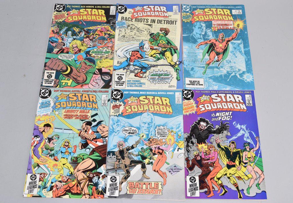 Lot of 6 Vintage DC Comic Books ALL STAR SQUADRON (1 of 3)