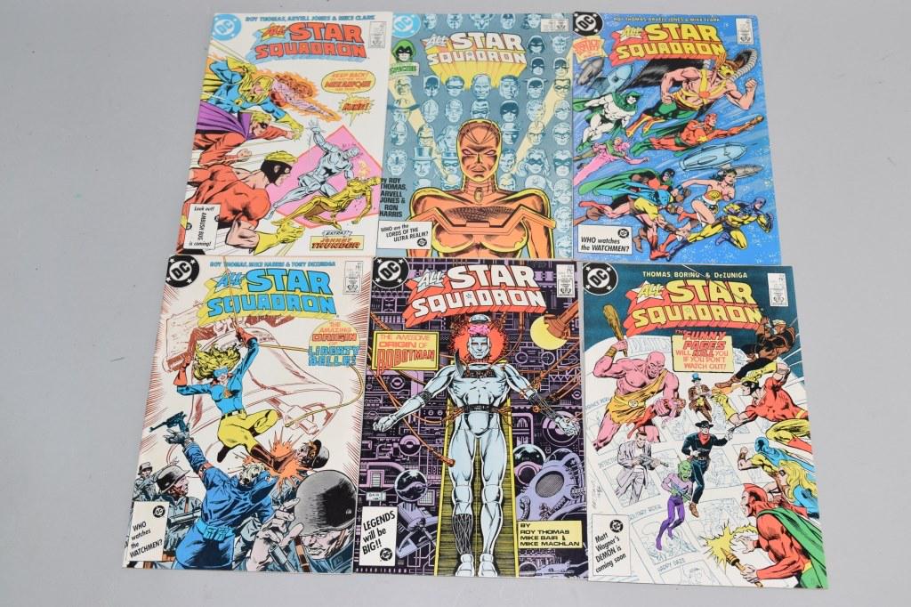 Lot of 6 Vintage DC Comic Books ALL STAR SQUADRON (1 of 3)