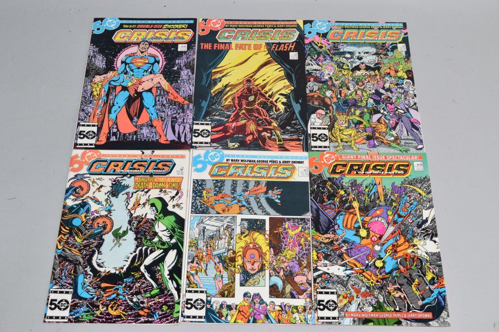 Lot of 6 Vintage DC Comic Books CRISIS (1 of 3)
