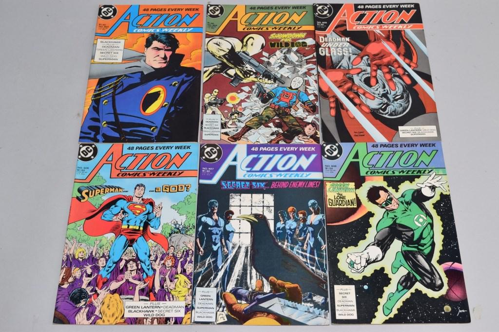 Lot of 6 Vintage DC Comic Books ACTION COMICS WEEK (1 of 3)