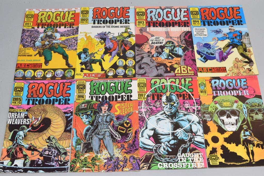 Lot of 8 Vintage Comic Books ROGUE TROOPER (1 of 5)