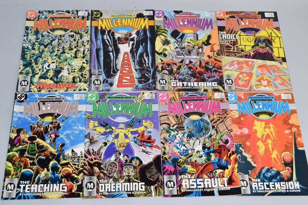 Lot of 8 Vintage Comic Books MILLENNIUM (1 of 5)