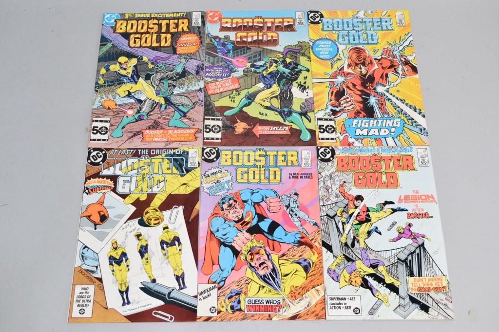 Lot of 6 Vintage DC Comic Books BOOSTER GOLD (1 of 3)