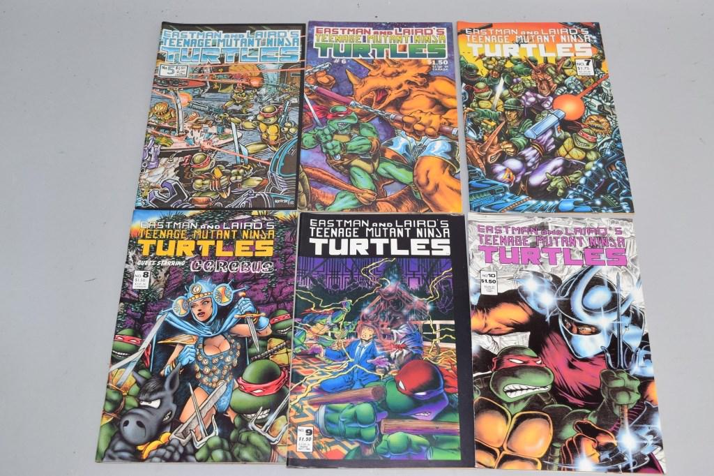 Lot of 6 Vintage Comic Books TMNT (1 of 3)