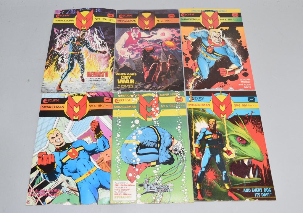 Lot of 6 Vintage Comic Books MIRACLEMAN (1 of 3)