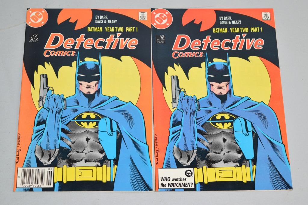 Lot of 2 Vintage DC Comic Books DETECTIVE COMICS (1 of 2)