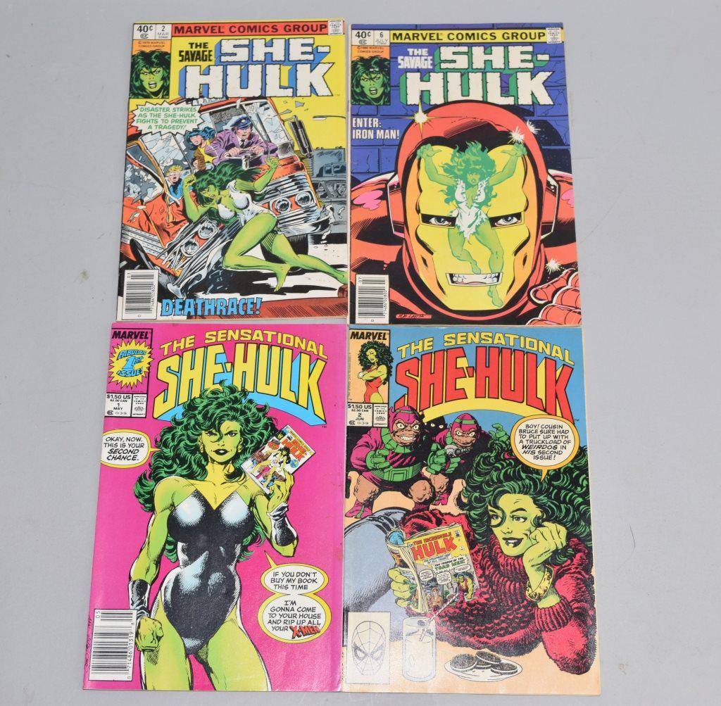 Lot of 4 Vintage Marvel Comic Books SHE HULK (1 of 3)