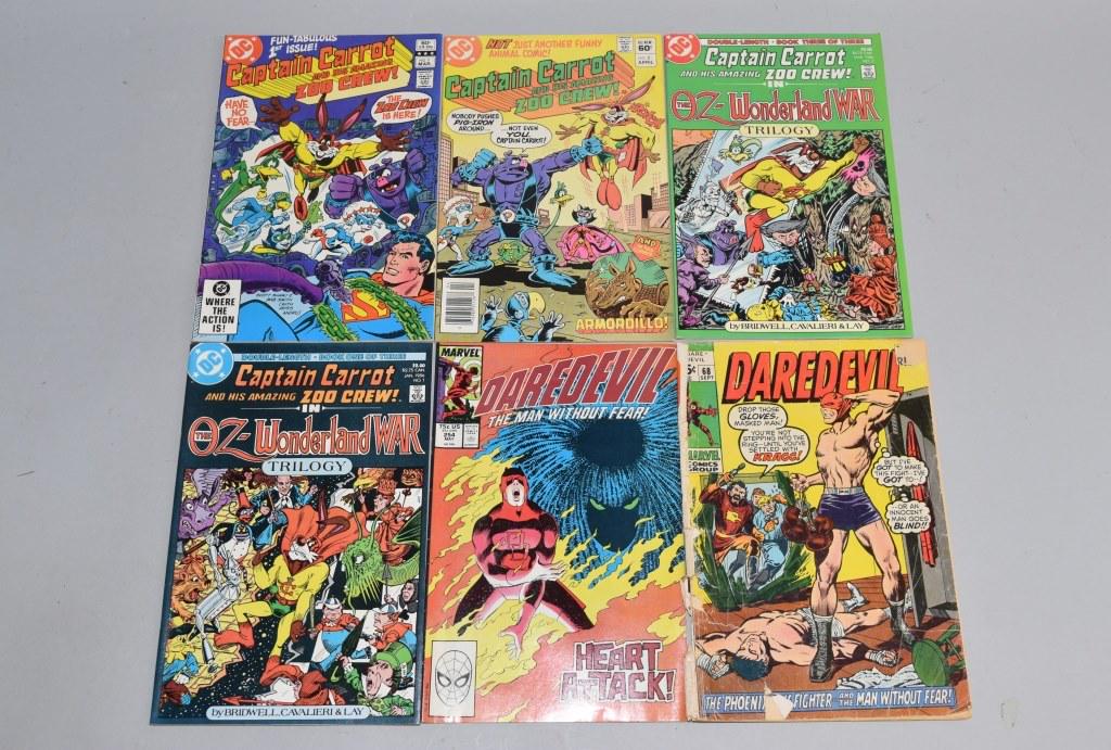 Lot of 6 Vintage DC Comic Books CAPTAIN CARROT, DA (1 of 3)