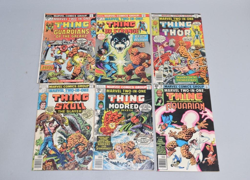 Lot of 6 Vintage Marvel Comic Books THE THING (1 of 3)