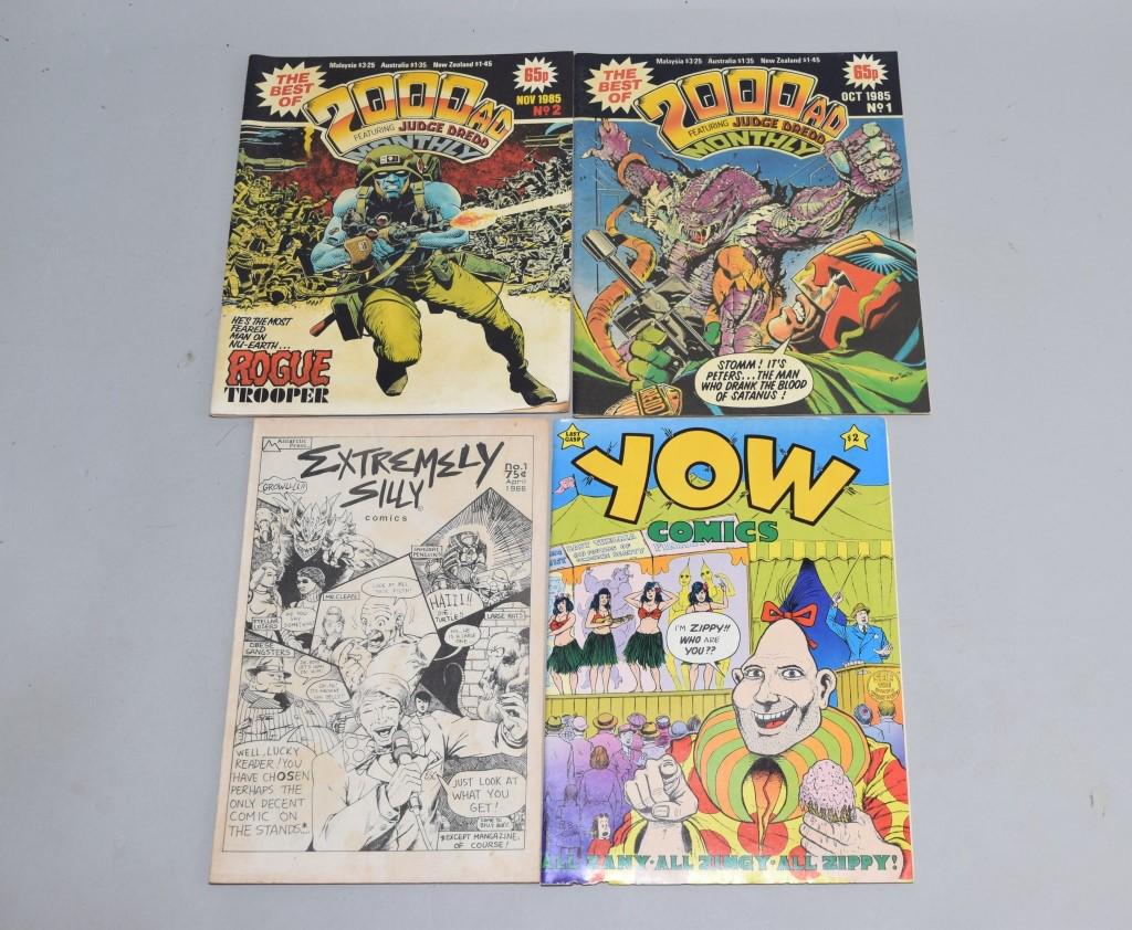 Lot of 4 Vintage Comic Books 2000AD JUDGE DREDD, Y (1 of 3)