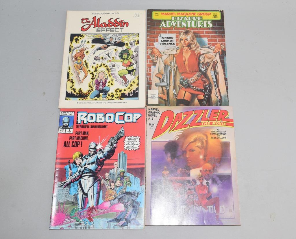 Lot of 4 Vintage Comic Books ROBOCOP, DAZZLER (1 of 3)