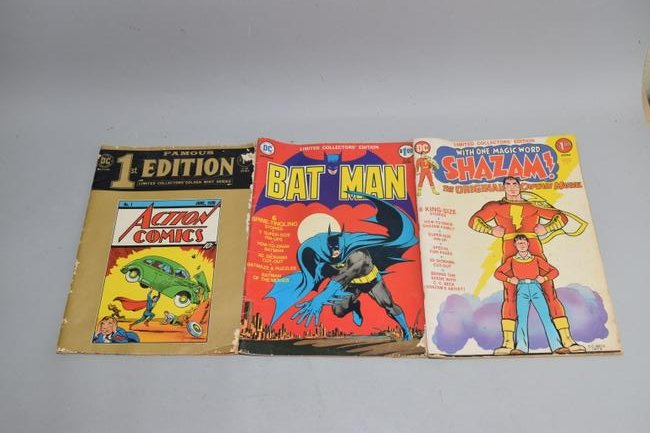 Lot of 3 Vintage Comic Books REPRINT OF ACTION CON (1 of 4)
