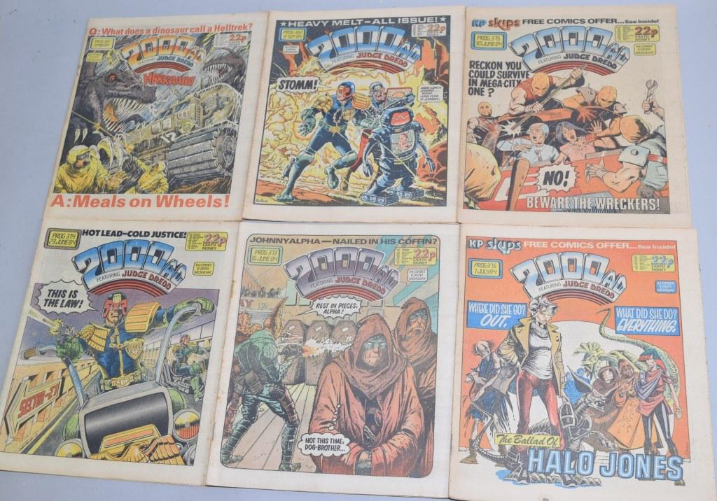Lot of 6 Vintage 2000AD JUDGE DREDD PROG (1 of 3)