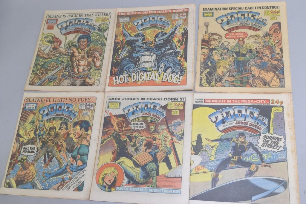 Lot of 6 Vintage 2000AD JUDGE DREDD PROG (1 of 5)