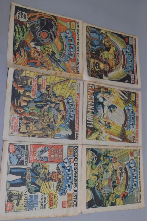 Lot of 6 Vintage 2000AD JUDGE DREDD PROG (1 of 5)