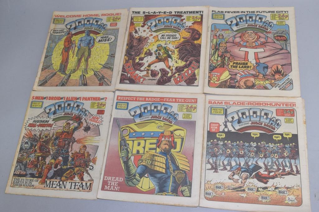 Lot of 6 Vintage 2000AD JUDGE DREDD PROG (1 of 5)