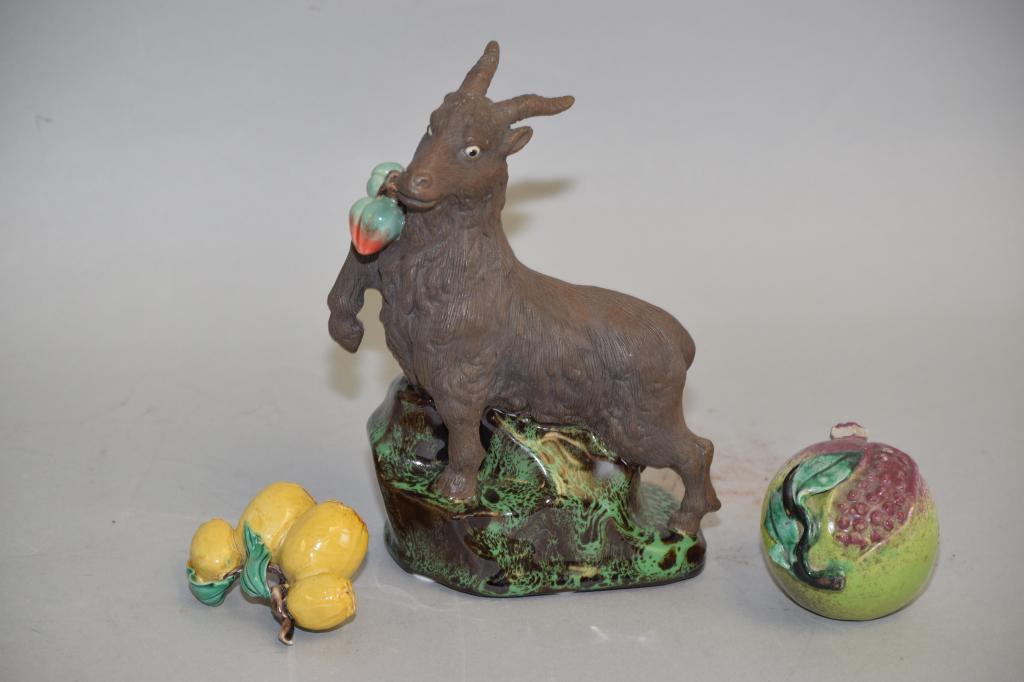 Group of 19-20th C. Chinese Fruits and Animal Figures (1 of 5)