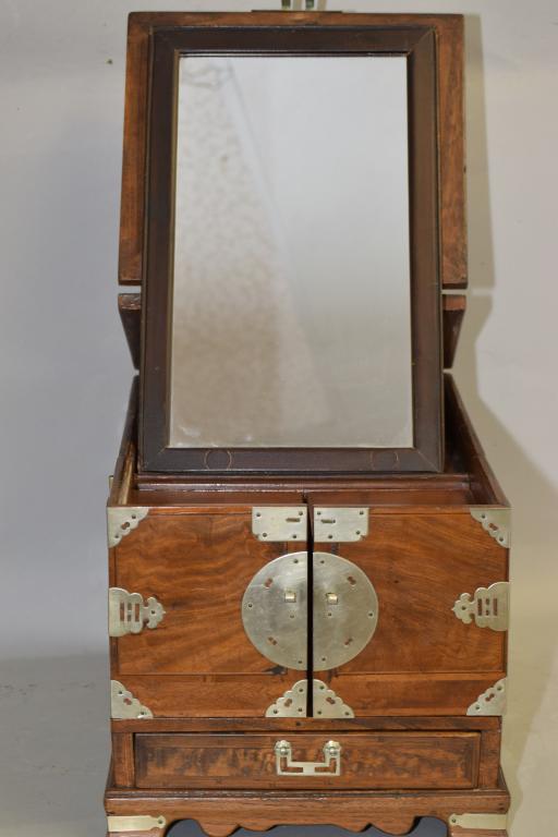 19th C. Korean Wood Carved Vanity Box (1 of 4)