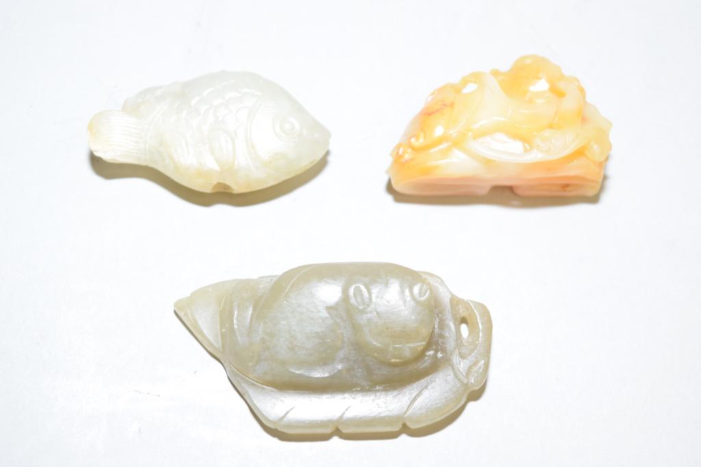 Group of Chinese Jade Carved Amulets (1 of 1)