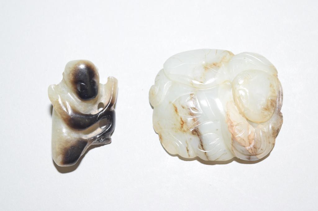 Two Chinese Jade Carved Amulet (1 of 3)