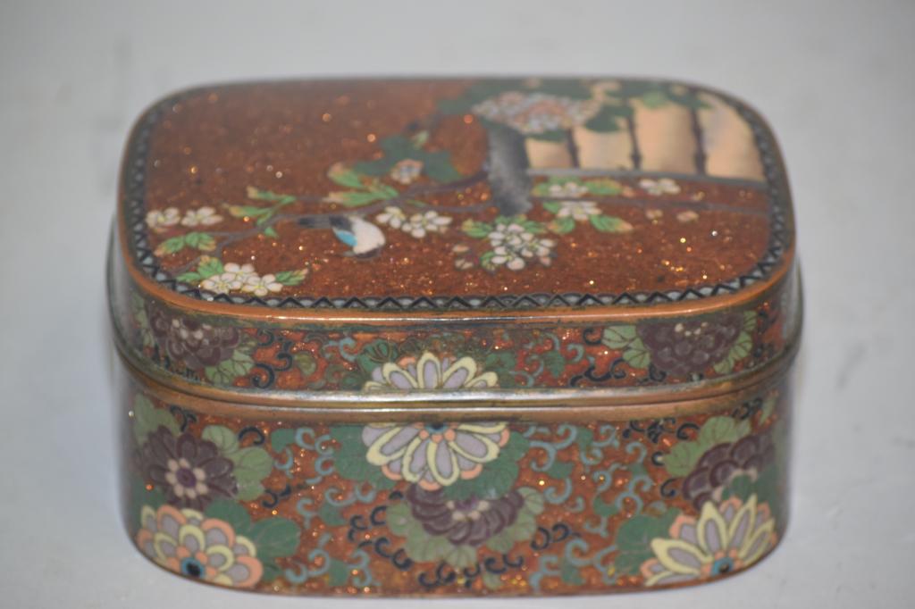 19th C. Japanese Cloisonne Box (1 of 3)