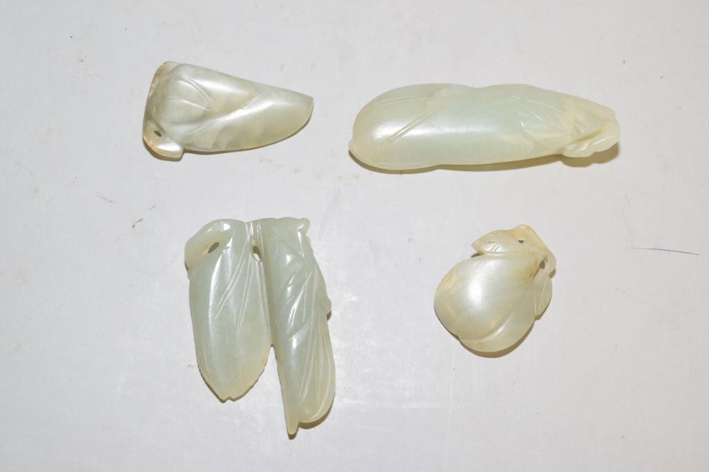 Four Chinese Jade Carved Amulets (1 of 1)