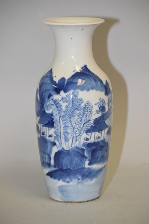 19th C. Chinese Porcelain B&W Vase (1 of 5)