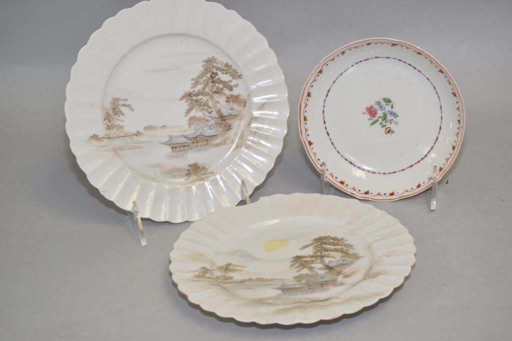 Three Chinese Porcelain Export Plates (1 of 2)