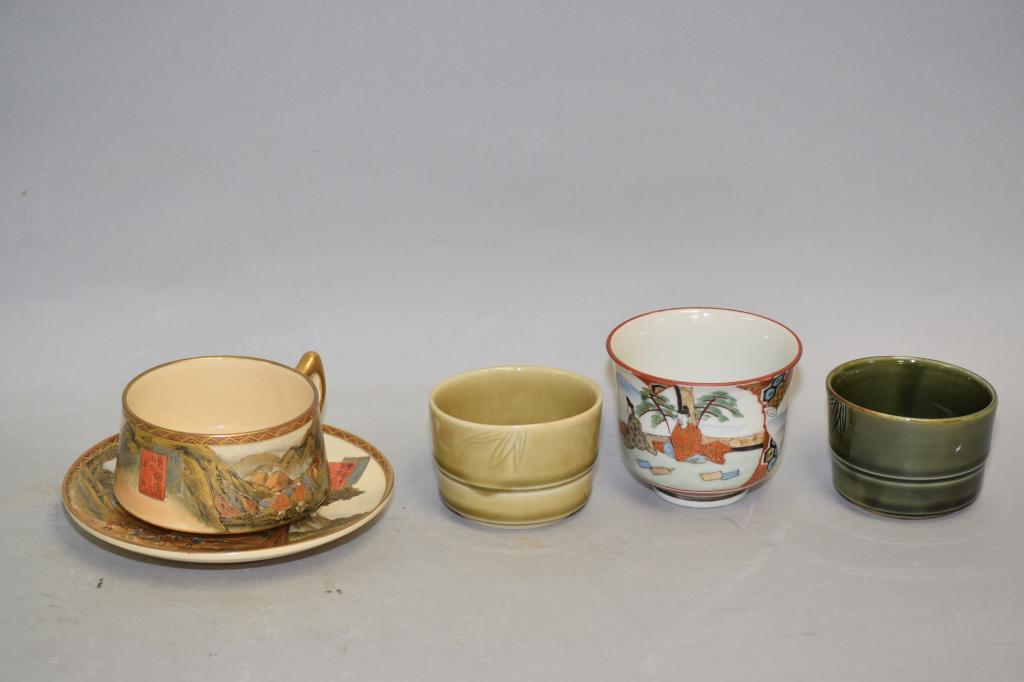 Group of 19-20th C. Japanese Porcelain Tea Wares (1 of 2)