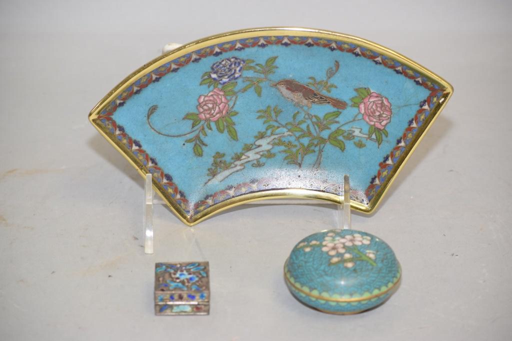 Three Chinese Cloisonne Study Objects (1 of 5)