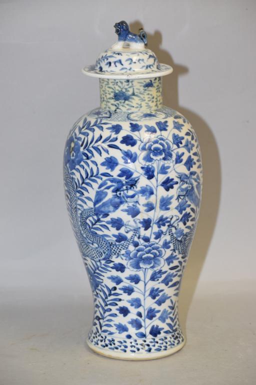 Qing Chinese Porcelain B&W Mei Vase (1 of 4)