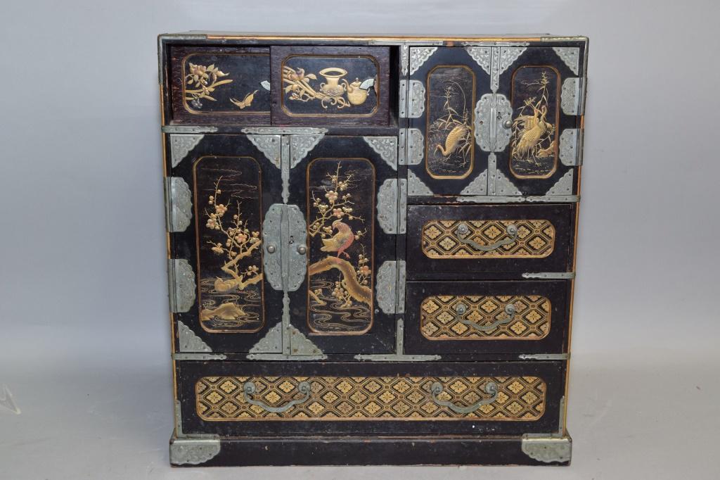 19th C. Japanese Maki-e Lacquer Jewelry Box (1 of 6)