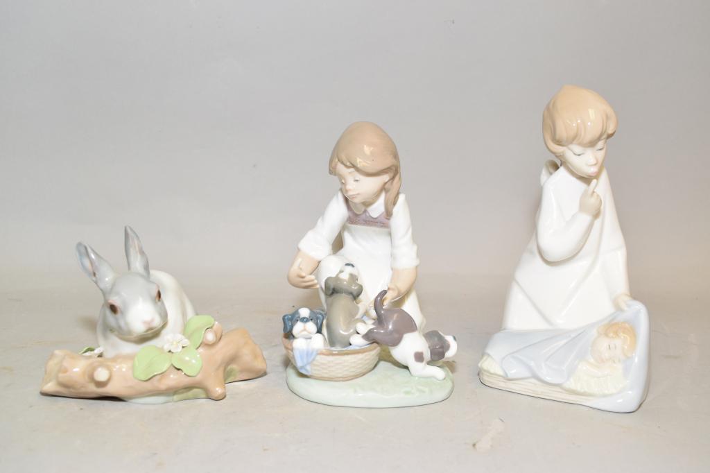 Three Lladro Porcelain Figurines (1 of 5)