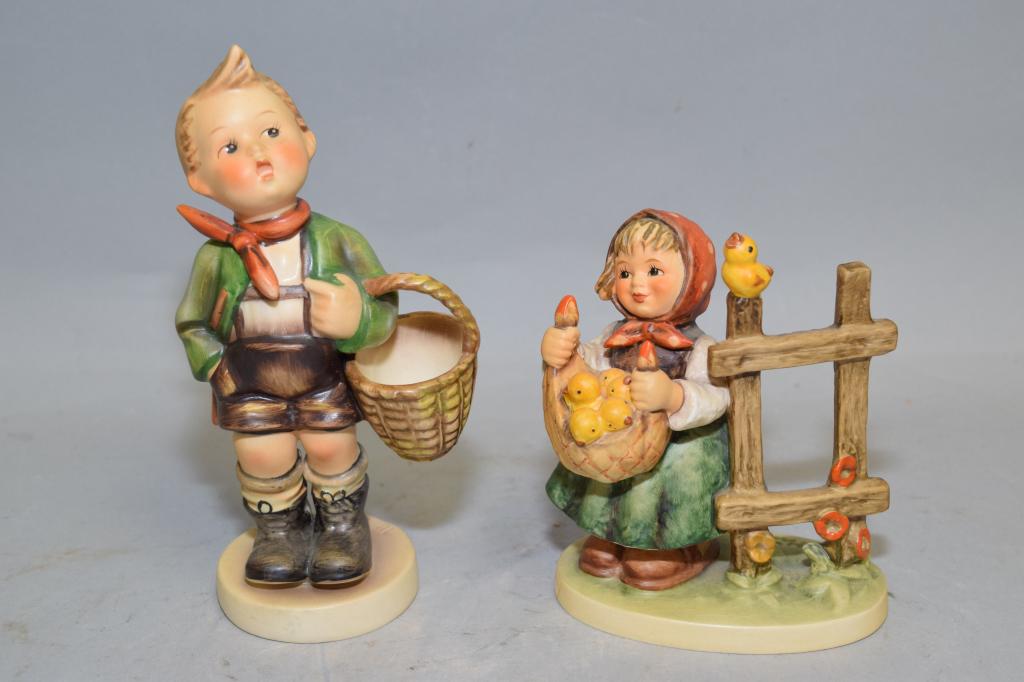 Two Goebel Germany Porcelain Figurines: Two Goebel Germany porcelain figurines. 7in.
