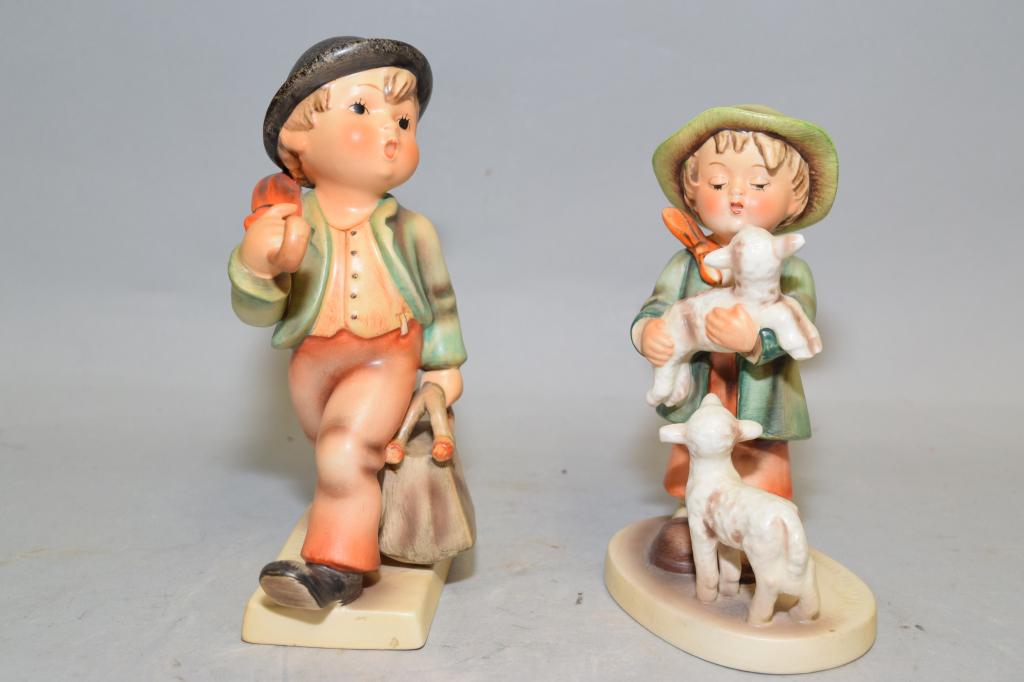 Two Goebel Germany Porcelain Figurines: Two Goebel Germany porcelain figurines. 7in.