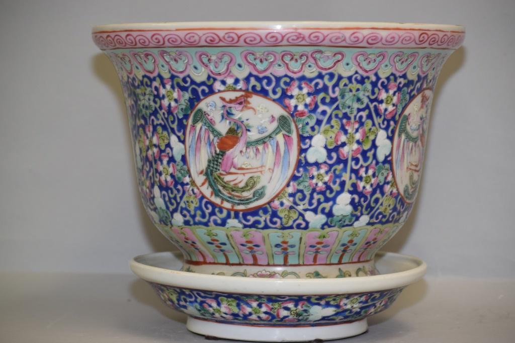 19-20th C. Chinese Porcelain Famille Rose Planter (1 of 6)