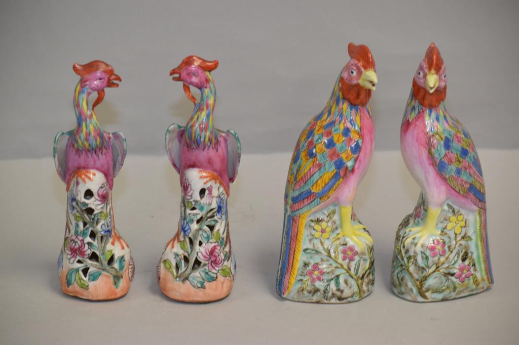 Two Pr. of 19th C. Chinese Porcelain Famille Rose (1 of 5)