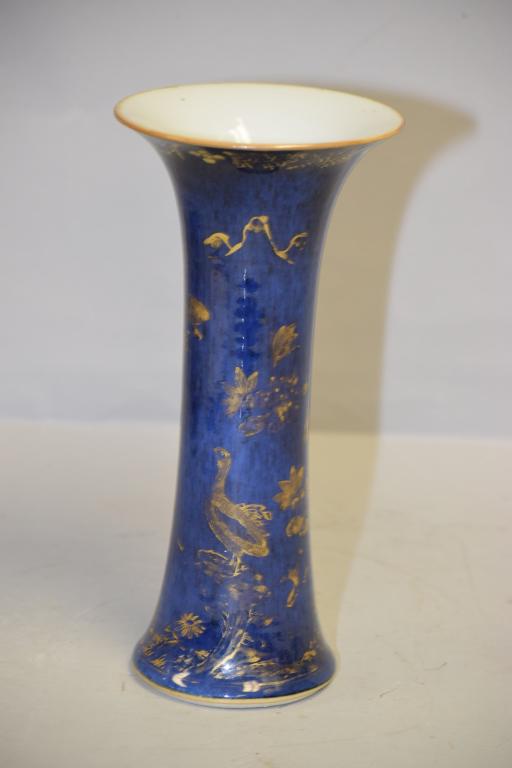 17-18th C. Chinese Porcelain Cobalt Blue Glaze Gu Vase (1 of 6)