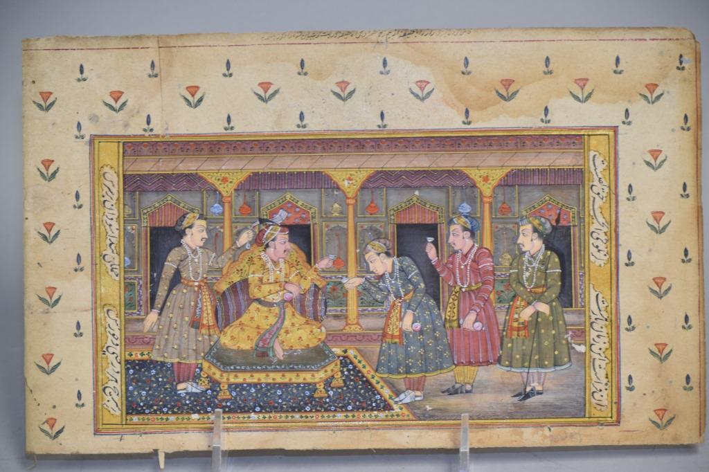 19th C. Persian/Hindu Hand Painted Story (1 of 3)