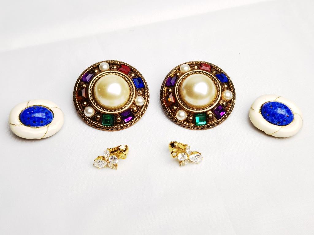 Group of Costume Earrings/Ear Clips, inc. Gay Boyer (1 of 3)