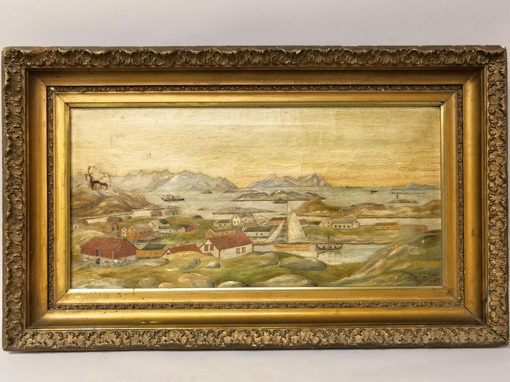 Landscape Oil Painting on Canvas,Signed Dated 1906 (1 of 5)