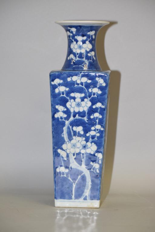 19th C. Chinese Porcelain B&W Plum Vase (1 of 5)